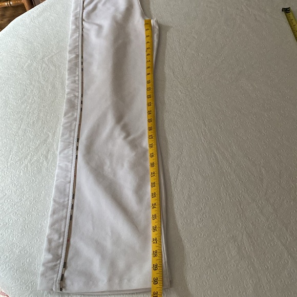 VINTAGE WOMEN’S AUTHENTIC BURBERRY WHITE TRACKSUIT PANTS SIZE L . - Picture 12 of 13